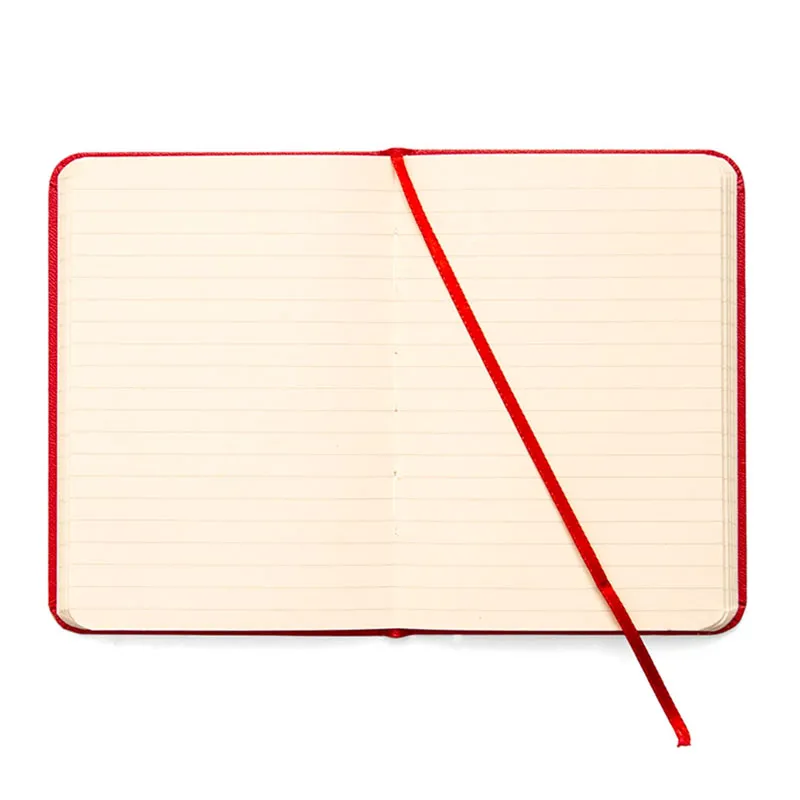 Caderneta capa dura 1/8 Fitto Clássica Vermelho pautado 160 folhas - Cicero