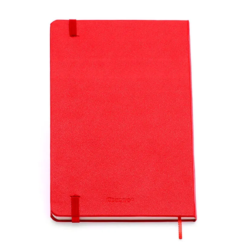 Caderneta capa dura 1/8 Fitto Clássica Vermelho sem pauta 160 folhas - Cicero