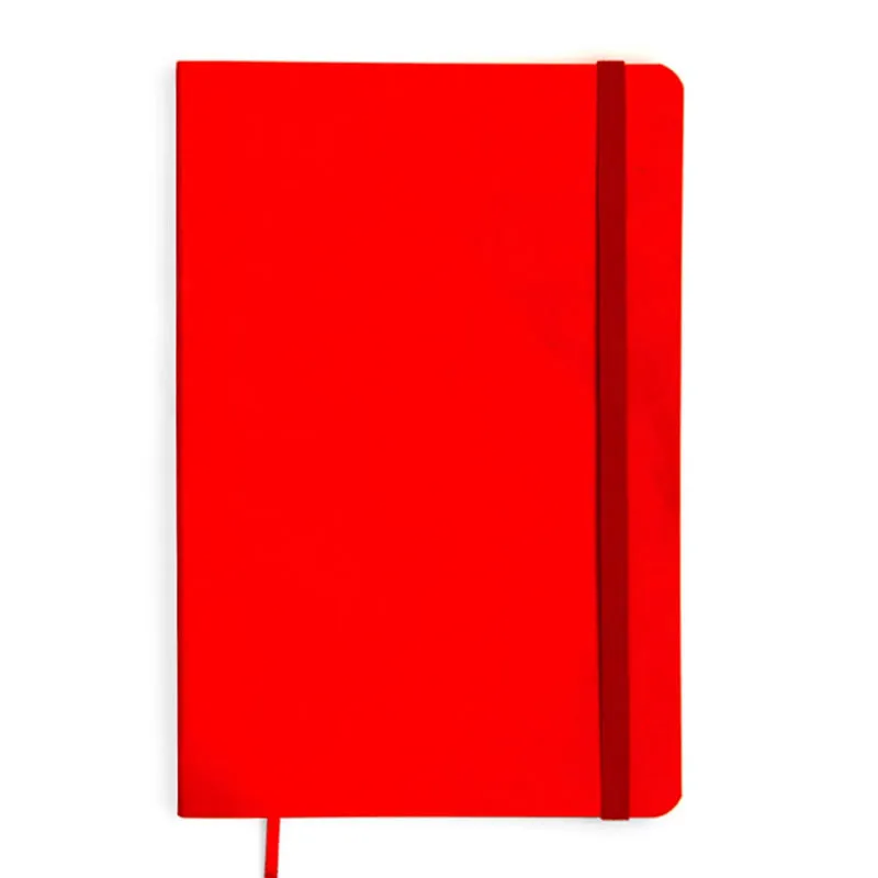 Caderneta capa flexivel 1/8 Fitto Clássica Vermelho sem pauta 160 folhas - Cicero