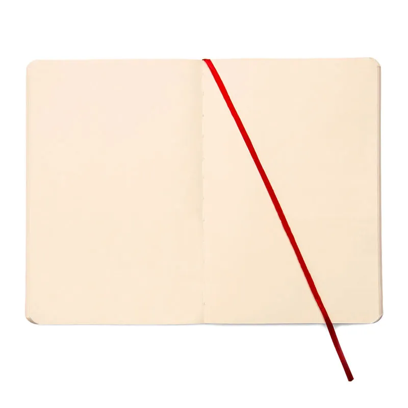 Caderneta capa flexivel 1/8 Fitto Clássica Vermelho sem pauta 160 folhas - Cicero