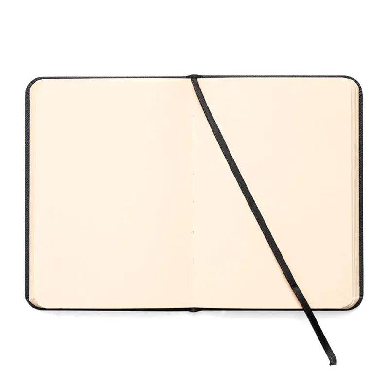 Caderneta capa dura 1/4 Fitto Clássica Preto sem pauta 160 folhas - Cicero