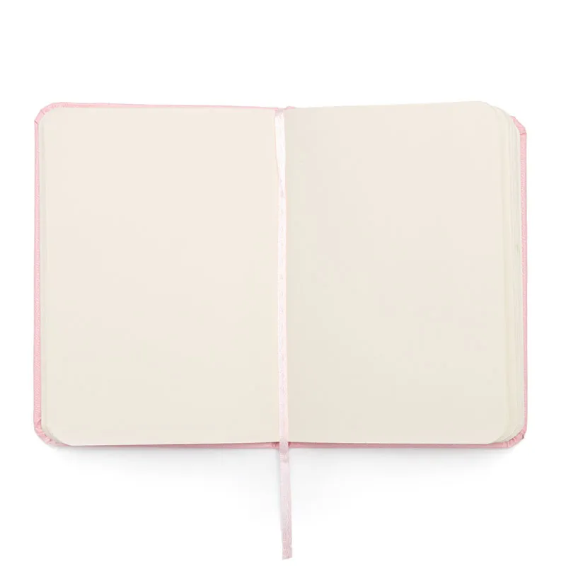 Caderneta capa dura 1/4 Fitto Clássica Rosa Pastel sem pauta 160 folhas - Cicero