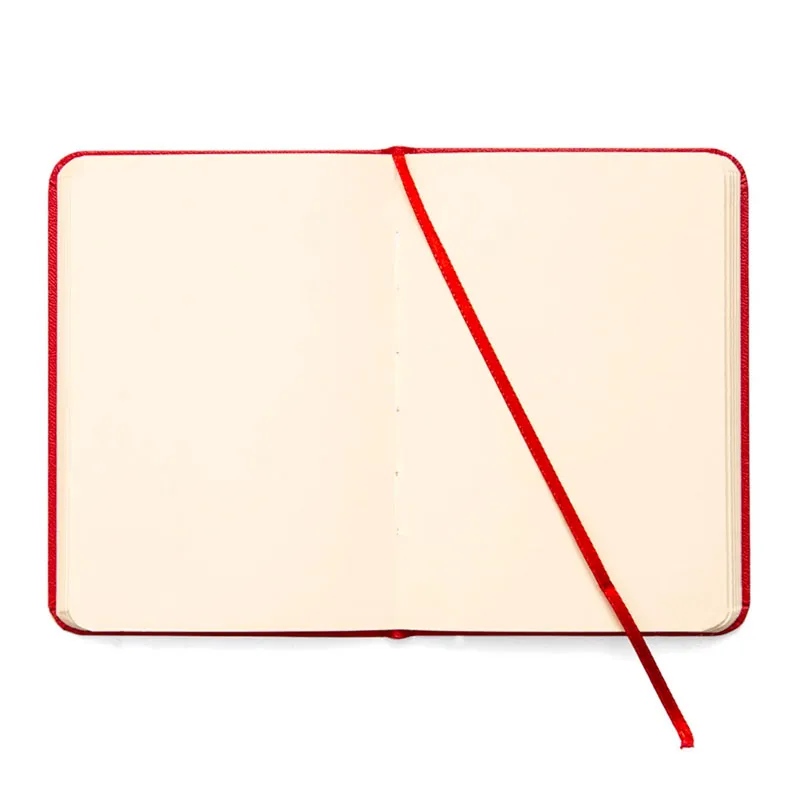 Caderneta capa dura 1/4 Fitto Clássica Vermelho sem pauta 160 folhas - Cicero