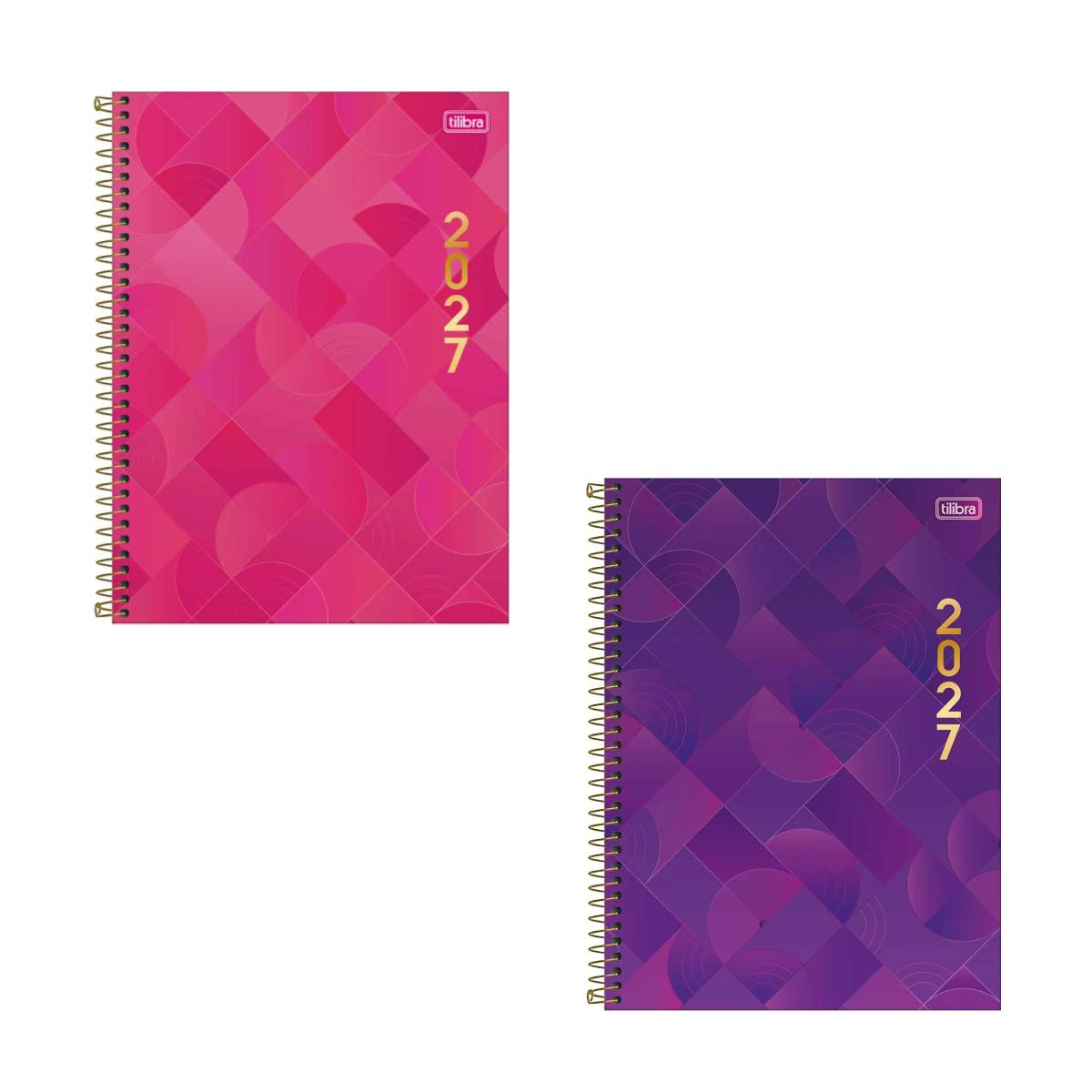 Agenda executiva espiral diária Spot Feminina 275x200mm 2027 - Tilibra