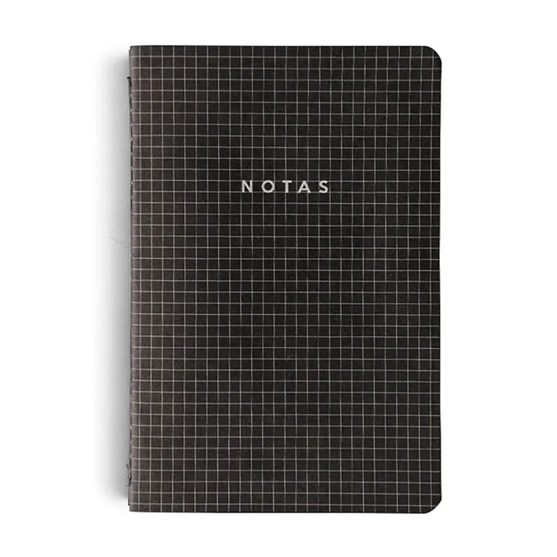 Caderneta capa flexível 1/8 Notas Mix Preto com 4 unidades 64 folhas cada - Cicero