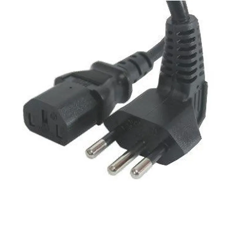 Cabo de força 3x0,75mm 500V 10A 90 graus 1,5m - Duallux