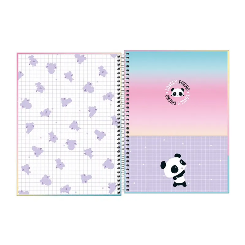 Caderno espiral capa dura universitário 10x1 160 folhas Lovely Friend - Tilibra