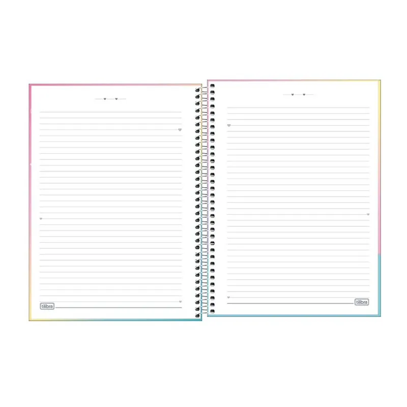 Caderno espiral capa dura universitário 10x1 160 folhas Lovely Friend - Tilibra