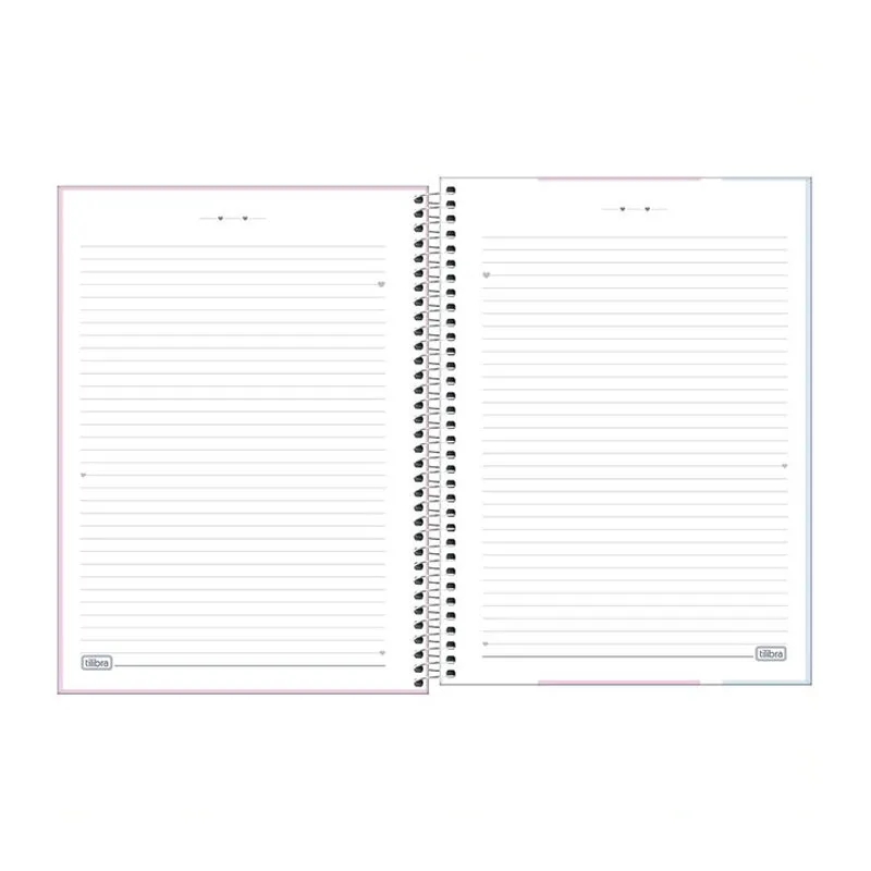 Caderno espiral capa dura universitário 10x1 160 folhas Happy - Tilibra