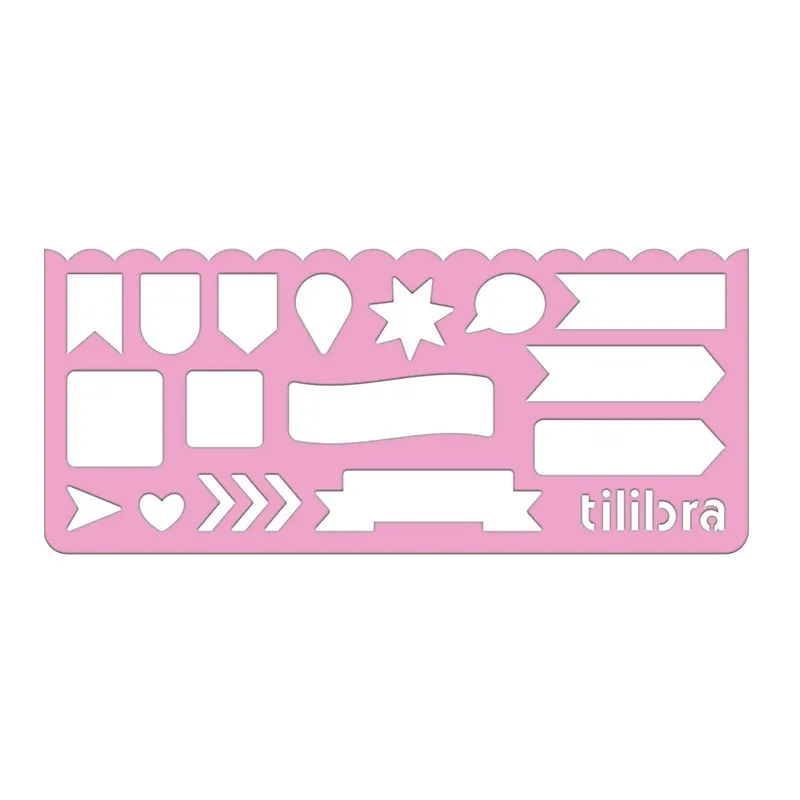 Régua polipropileno Stencil Fun 15cm 348724 - Tilibra