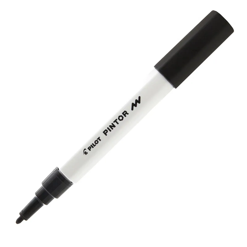 Pincel marcador Pintor ponta fina 1.0mm - preto - Pilot