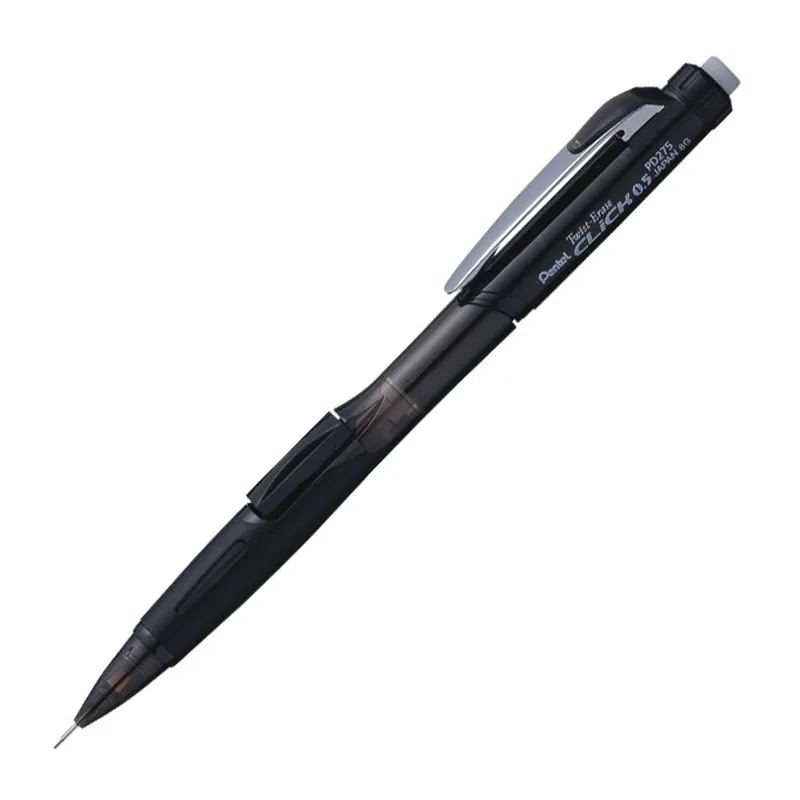Lapiseira 0.5mm PD275 Twist Erase Click Preta - Pentel