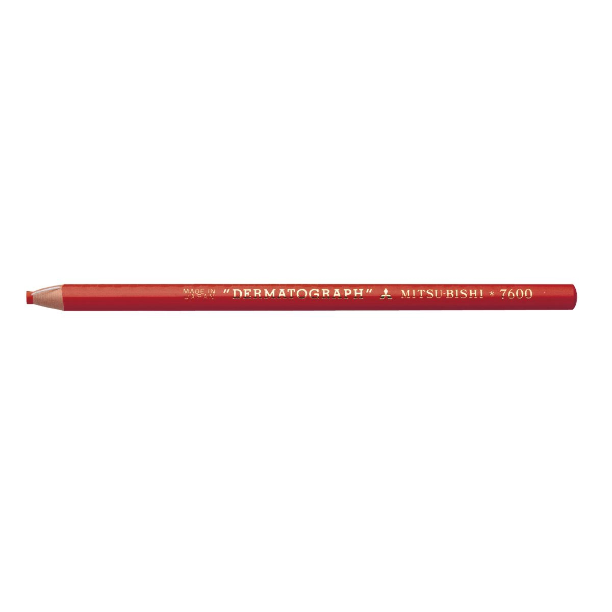 Lápis dermatográfico 7600 - vermelho - Mitsubishi