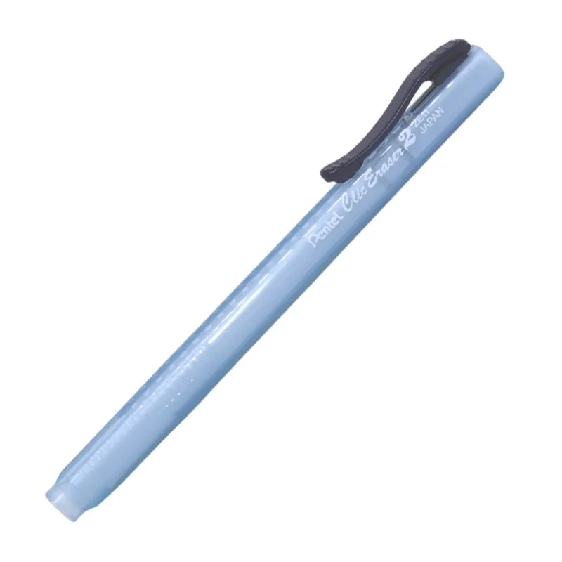 Caneta borracha Clic Eraser Transparente Azul ZE11T-C - Pentel