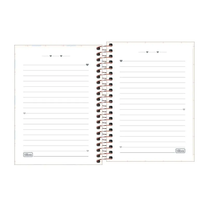 Caderneta espiral capa dura 1/8 80 folhas Soho - Tilibra