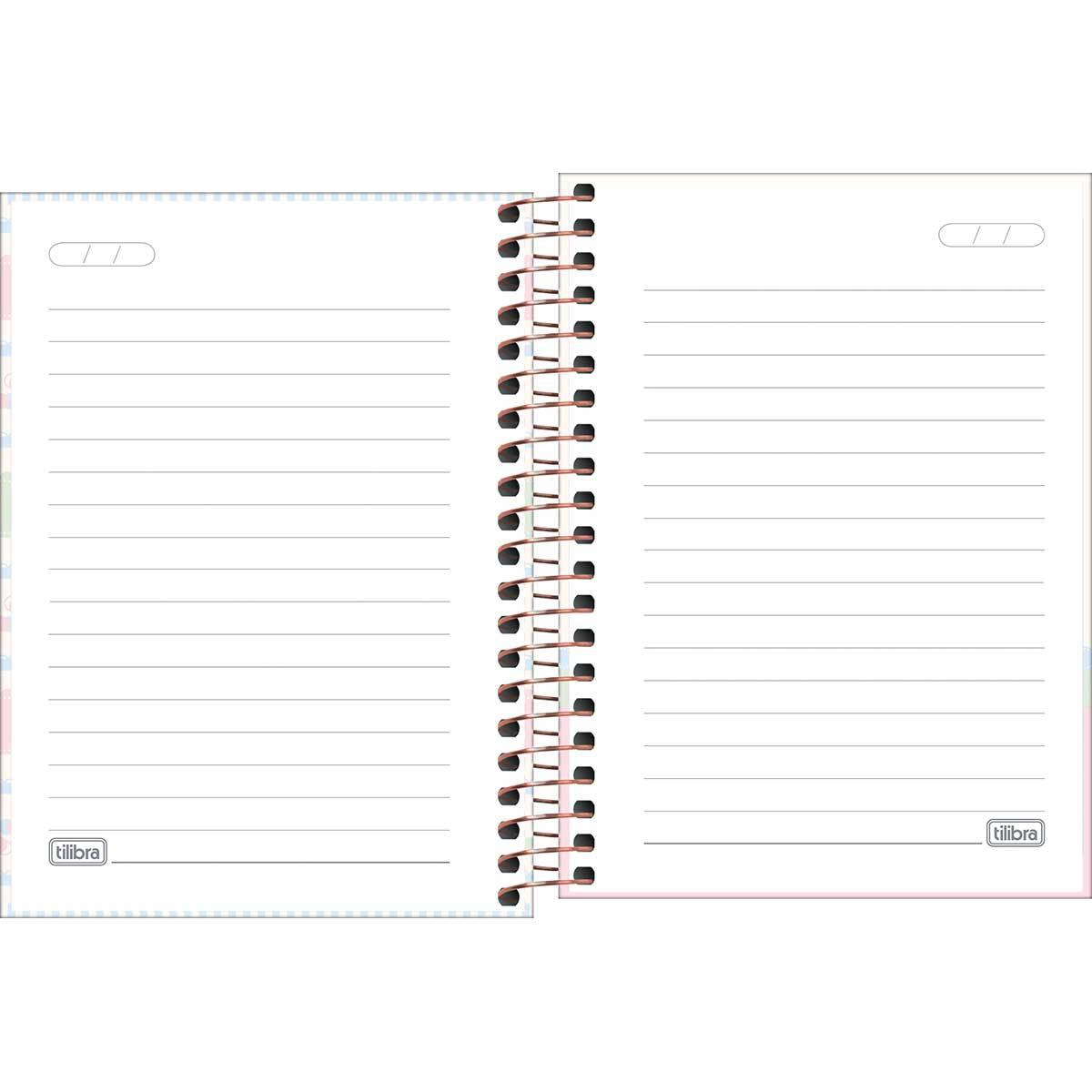 Caderneta espiral capa dura 1/8 80 folhas Soho - Tilibra