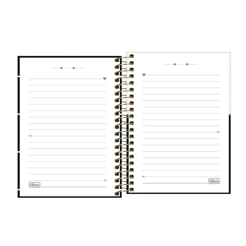 Caderneta espiral capa dura 1/8 80 folhas West Village - Tilibra