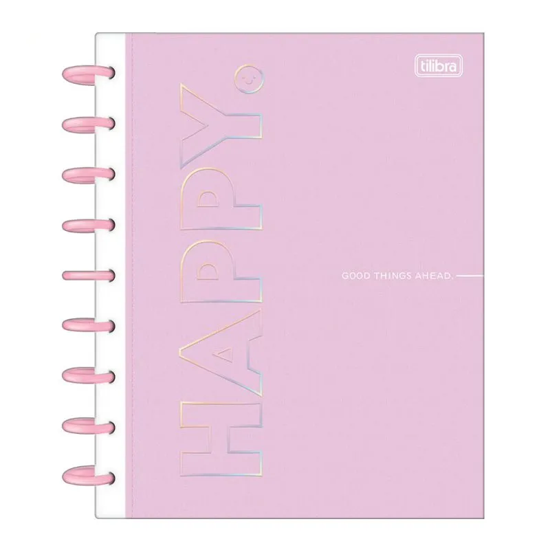 Caderno colegial Tilidisco 10x1 160 folhas Happy - Tilibra