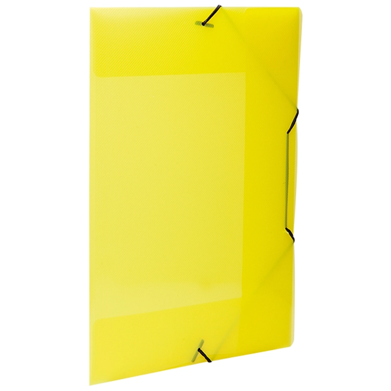 Pasta com aba elástico ofício TopLine Amarela 0233.A - Dello