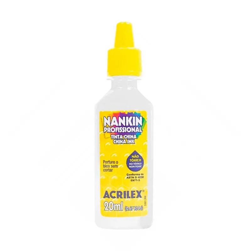 Tinta nankin escolar Branco 20ml 519 - Acrilex