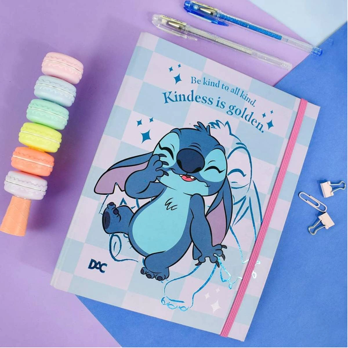 Caderno argolado colegial 48 folhas 4076 Stitch - Dac