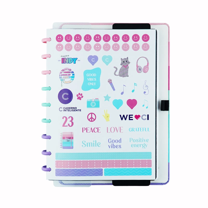 Caderno inteligente médio Good Vibes by Indy - CIMD3130