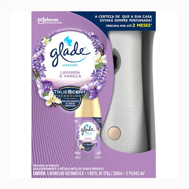 Odorizador Glade Lavanda e Vanilla aparelho e refil 269ml - Johnson
