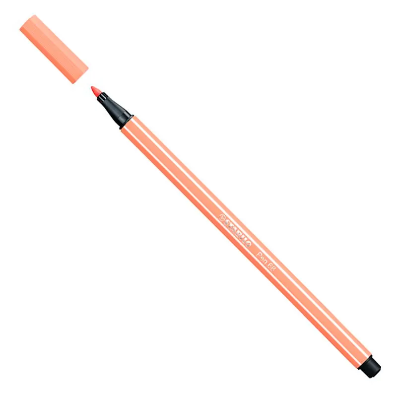 Caneta hidrográfica Ponta Sintética 68/26 - Salmão - Stabilo