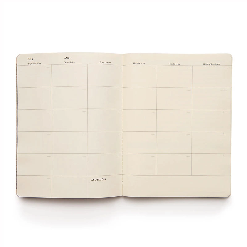 Planner permanente revista 19x25 planejamento mensal Clássica Vermelho 2027 - Cicero