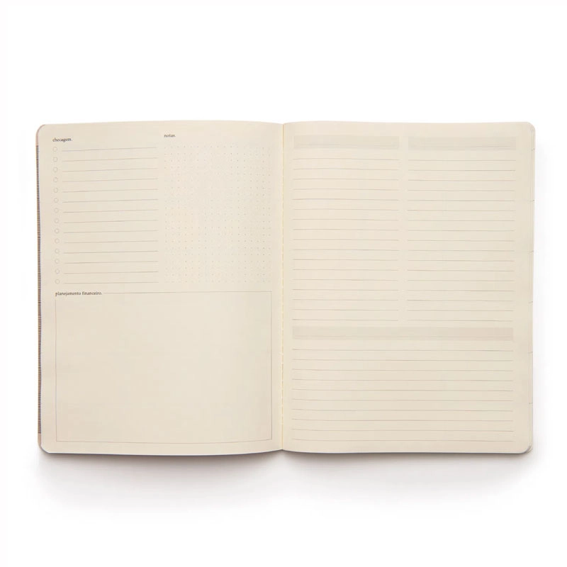 Planner permanente revista 19x25 planejamento mensal Clássica Vermelho 2027 - Cicero