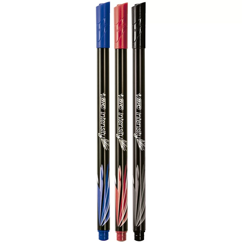 Caneta hidrográfica Ultra Fina Intensity com 3 unidades - Bic