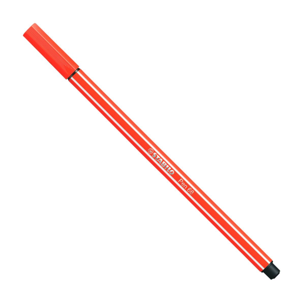 Caneta hidrográfica Ponta Sintética 68/40 - Vermelho - Stabilo
