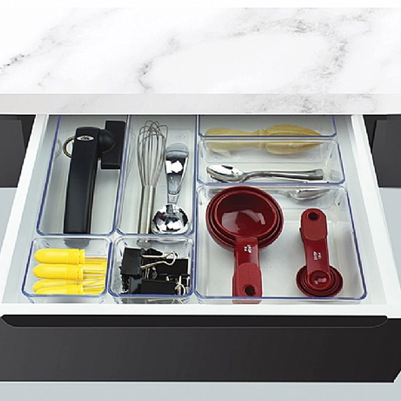 Potes organizadores com 7 peças sortidas Lilás Clear - 975.2 - Acrimet