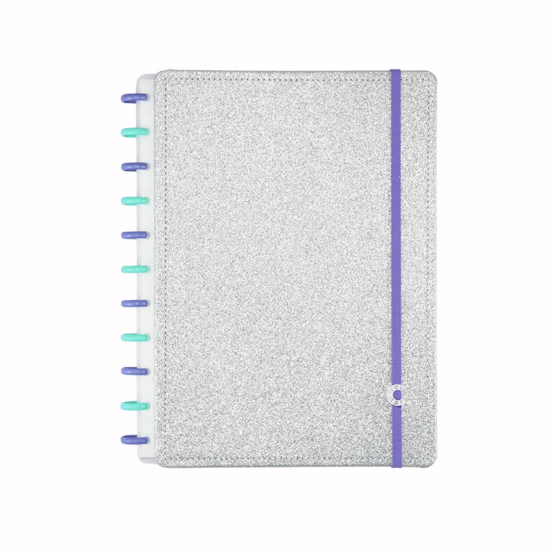 Caderno inteligente grande Lets Glitter Silver 2.0 - CIGD4146
