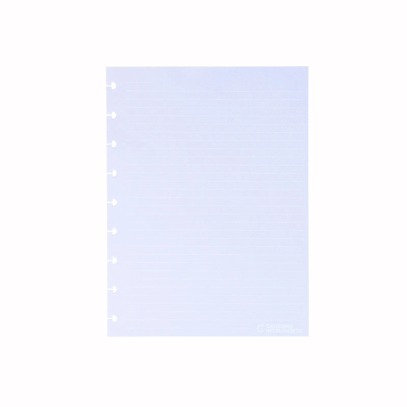 Bloco refil médio CandyColors pautado linha branca 90g com 40 folhas CIRM3035 - Caderno Inteligente