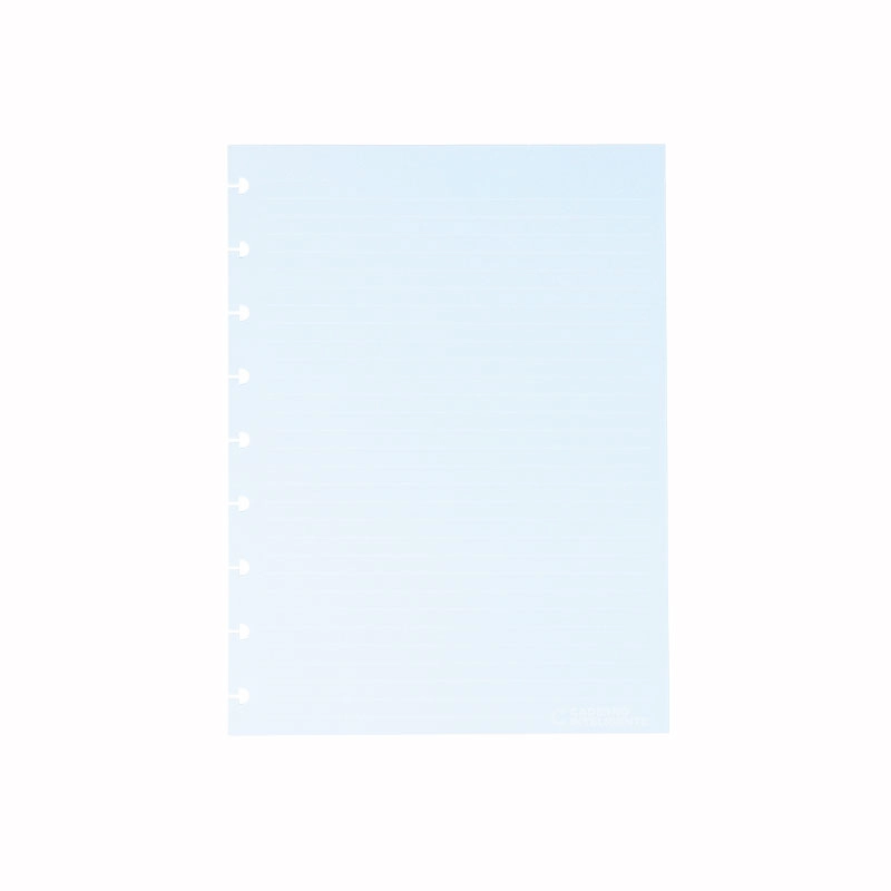 Bloco refil médio CandyColors pautado linha branca 90g com 40 folhas CIRM3035 - Caderno Inteligente