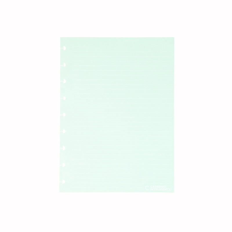 Bloco refil médio CandyColors pautado linha branca 90g com 40 folhas CIRM3035 - Caderno Inteligente