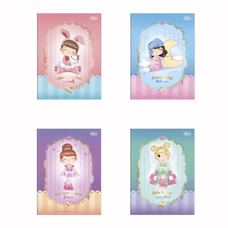 Caderno brochurão capa dura universitário 1x1 80 folhas La Liz - Tilibra