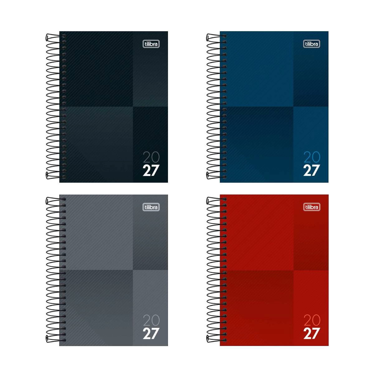 Agenda espiral diária Zip 2027 - Tilibra