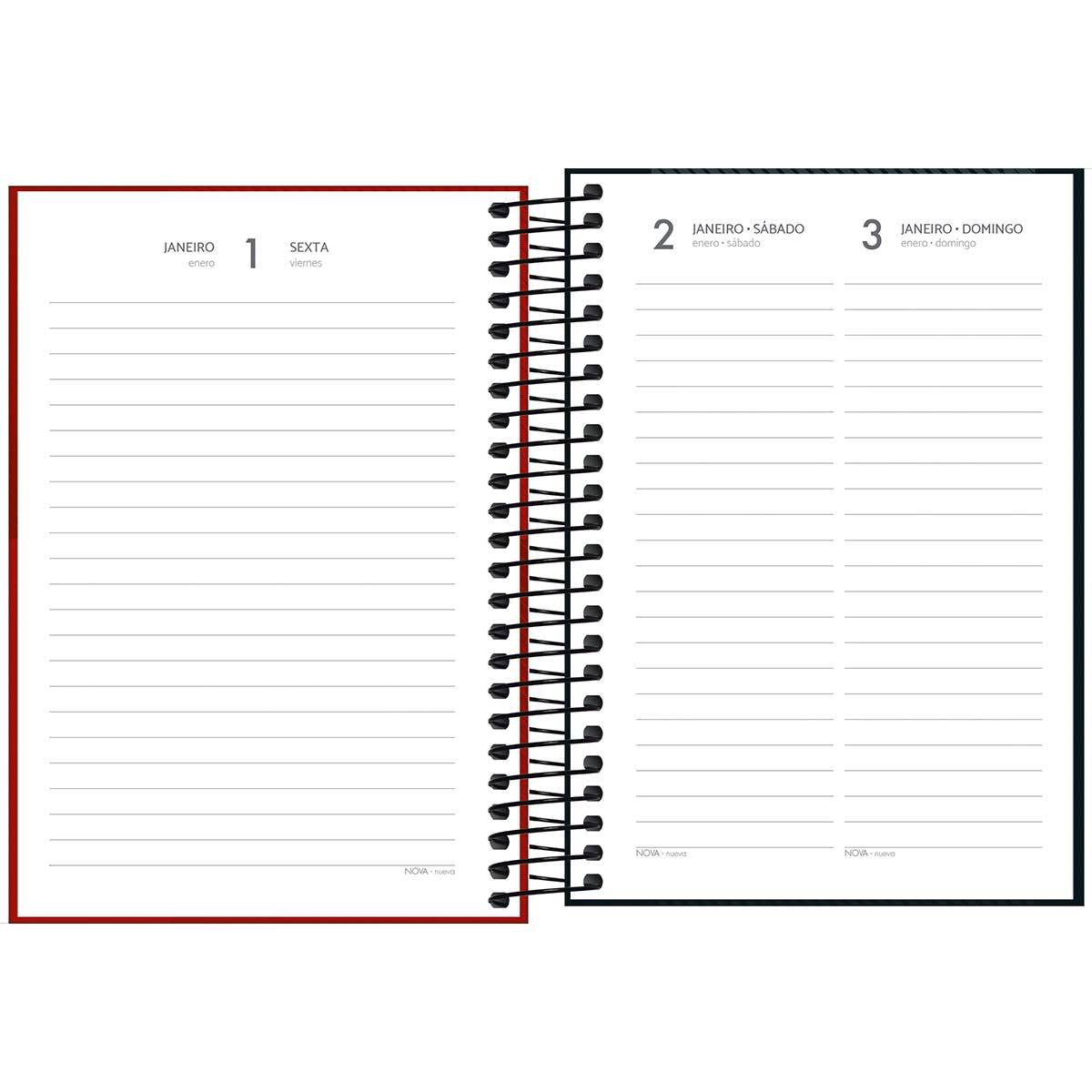 Agenda espiral diária Zip 2027 - Tilibra