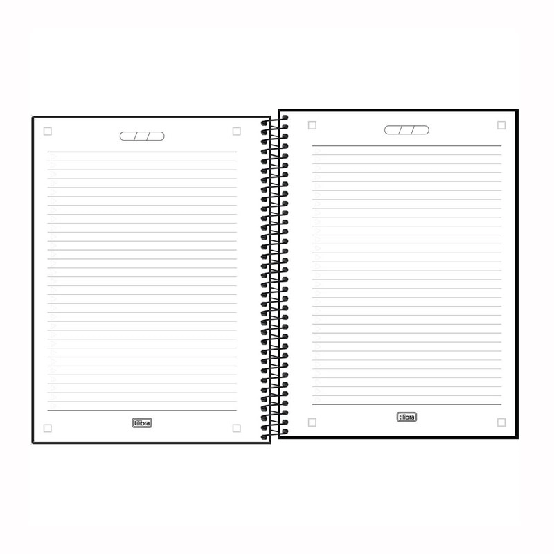 Caderno espiral capa dura universitário 1x1 80 folhas Neon Masculino Connect - Tilibra