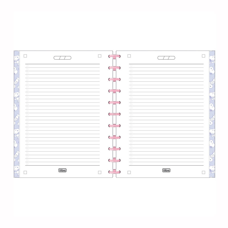 Caderno universitário Tilidisco 10x1 160 folhas Snoopy - Tilibra