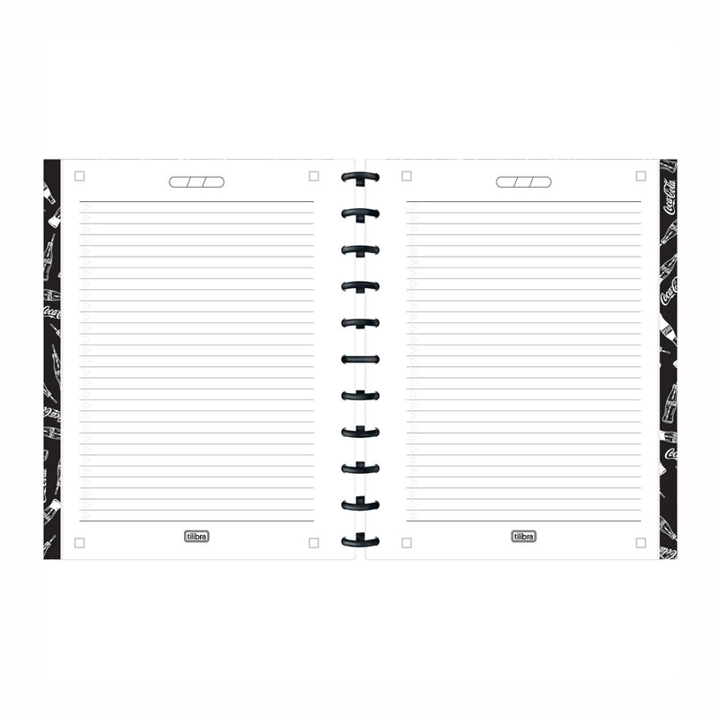 Caderno universitário Tilidisco 10x1 160 folhas Coca-Cola - Tilibra