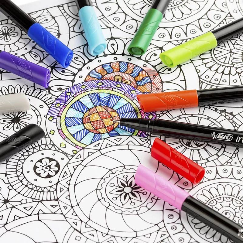 Caneta hidrográfica ultra fina Intensity 0.4mm Vermelha - Bic