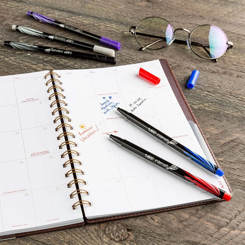 Caneta hidrográfica ultra fina Intensity 0.4mm Vermelha - Bic