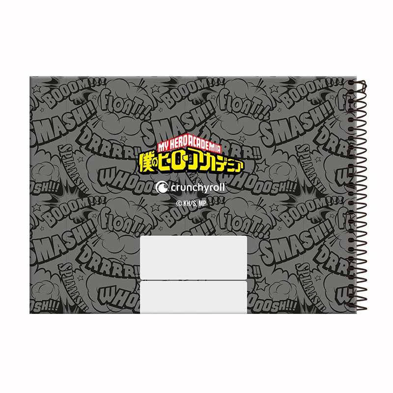 Caderno espiral capa dura cartografia 80 folhas My Hero Academia - Foroni