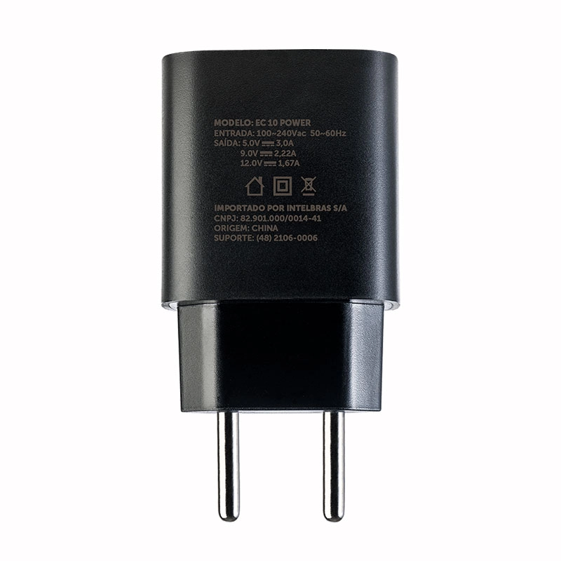 Carregador de tomada USB-C Preto EC 10 Power - Intelbras