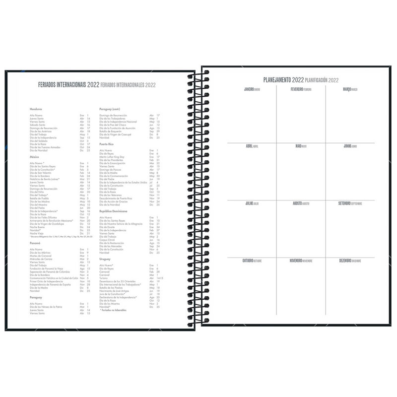 Agenda executiva espiral diária Spot 275x200mm 2026 - Tilibra