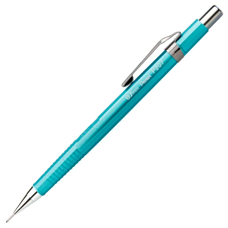 Lapiseira 0.7mm P207 Sharp Metallic Azul - Pentel