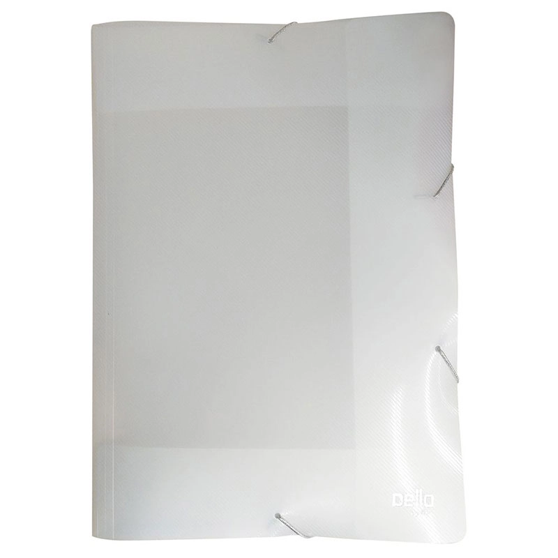 Pasta com aba elástico ofício TopLine Perolizada Cristal 0443.H - Dello
